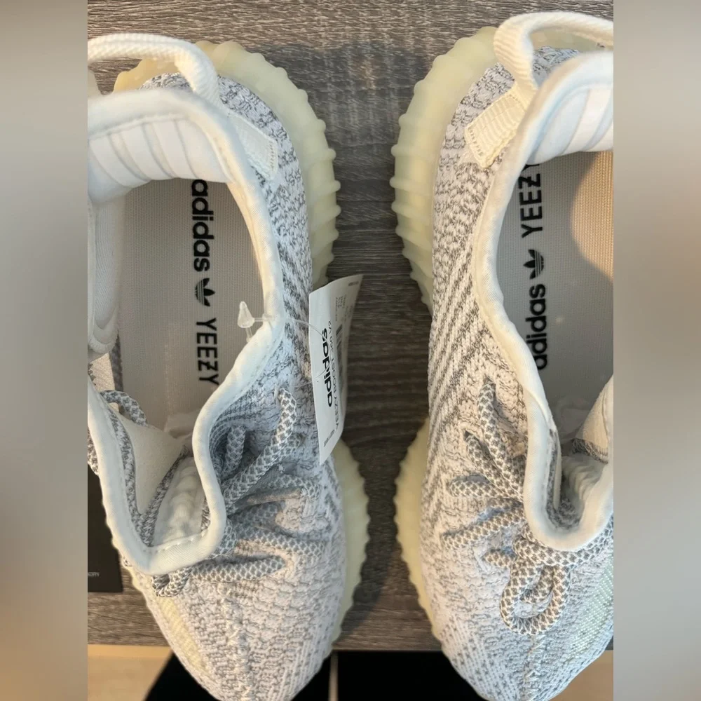 adidas Yeezy Boost 350 V2 Static Reflective EF2367 men’s size 5 White Gray NIB - Picture 5 of 10